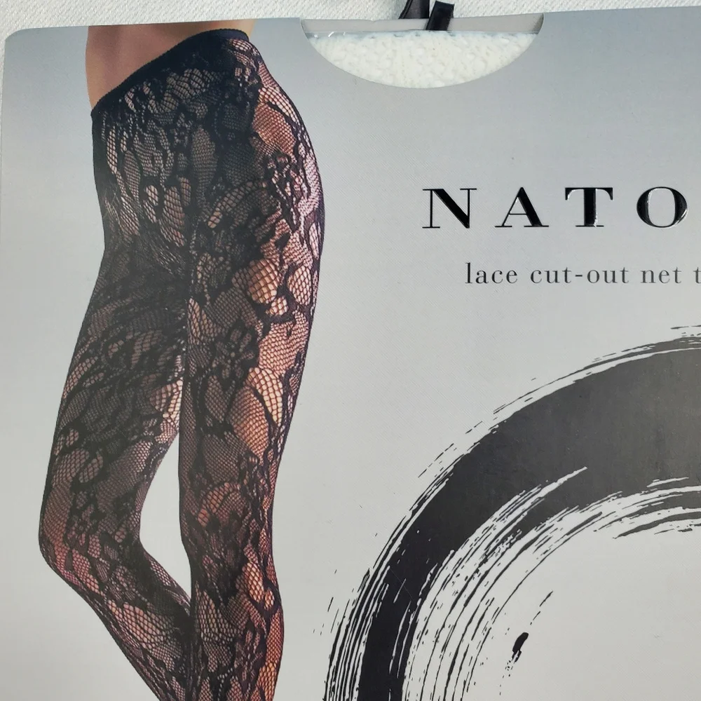 Natori *NEW* ivory lace tights XL